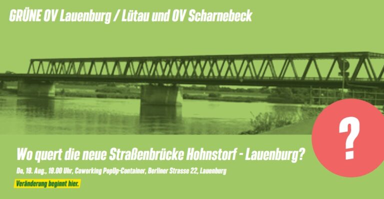 Wo quert die neue Straßenbrücke Hohnstorf – Lauenburg?